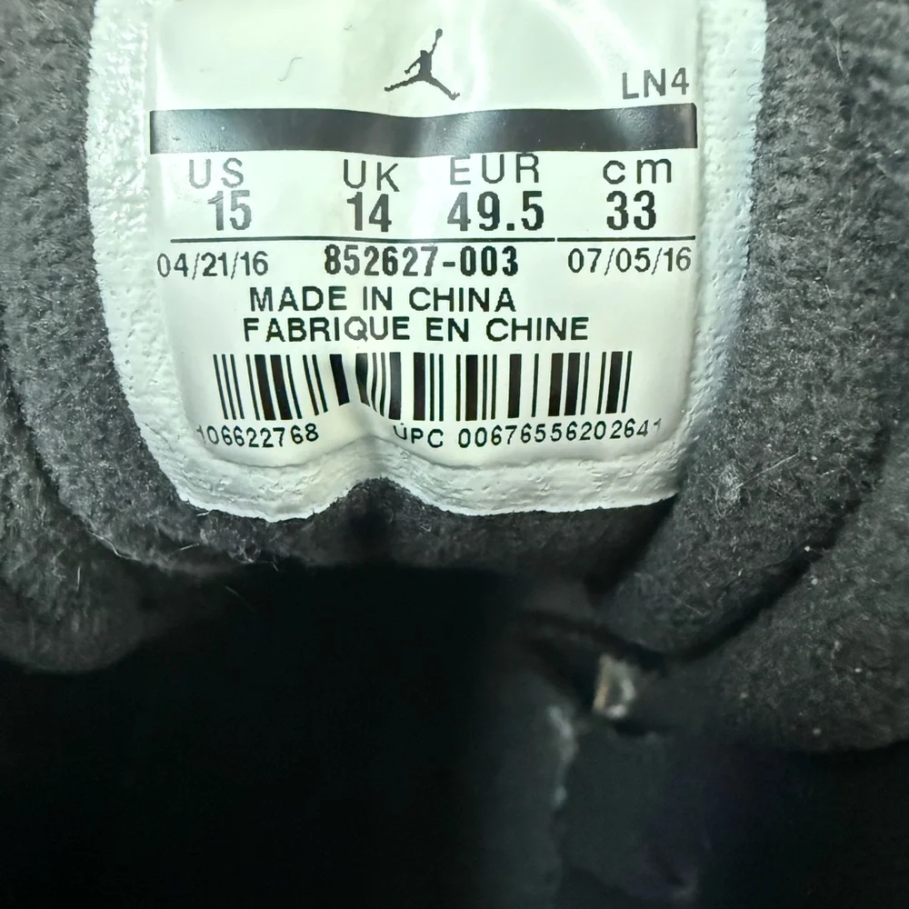 AIR JORDAN Retro Wool 12‎ 2016 Gray High Top Sneakers Trainers Nike 15
